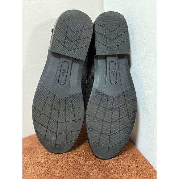 YUU BECCA WOMENS ANKLE BOOTS SIZE 6M LOW BOOTIE SIDE ZIP BLACK CASUAL - Picture 7 of 8